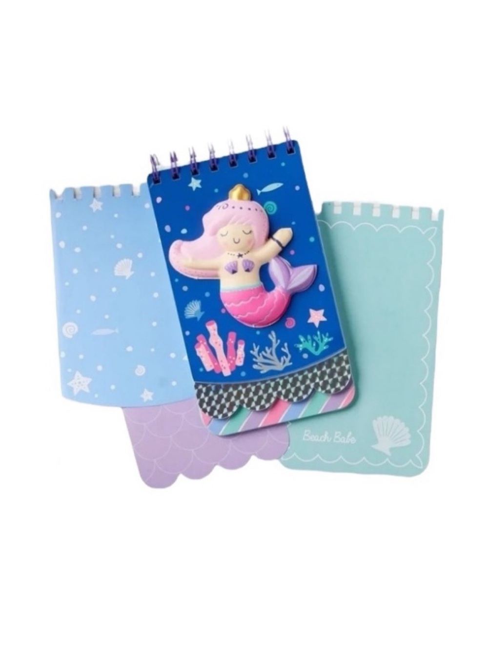 Pen+Gear Spiral Puffy Dimensional Mermaid Adventure Memo Pad